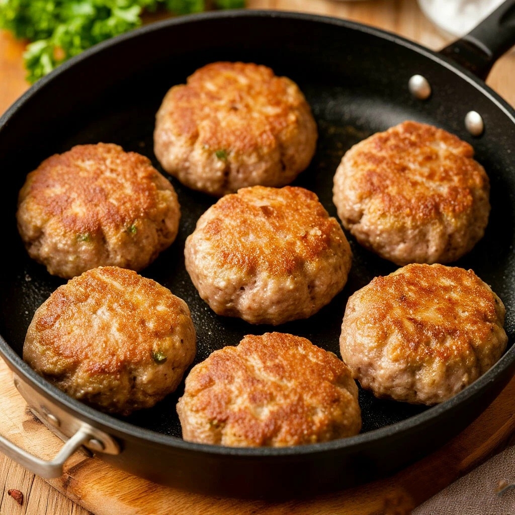 Beef and Pork Minced Meat Cutlets